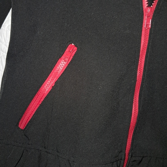 Betsey Johnson Softshell Hooded Coat, NWOT, Water Repellant, Large, Black - Picture 6 of 12
